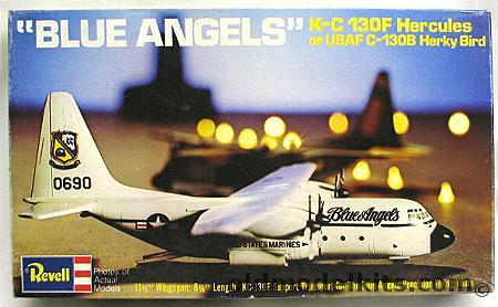 Revell 1/144 'Fat Albert' Marines KC-130F Hercules Blue Angels or C-130B USAF, H148 plastic model kit